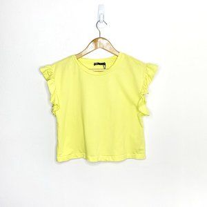 Zara - Frill Yellow Top